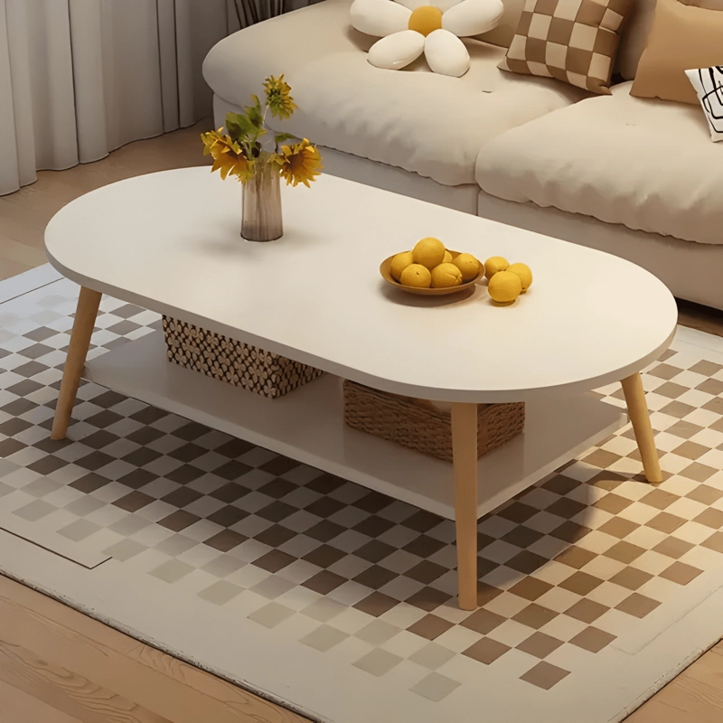MESA DE CENTRO DOS NIVELES 120X60X42CM AUXILIAR MESA #1 - 4