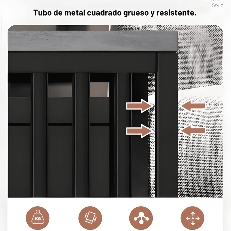 MESA DE CENTRO INDUSTRIAL RECTANGULAR CON 2 NIVELES GRIS #3 - 4