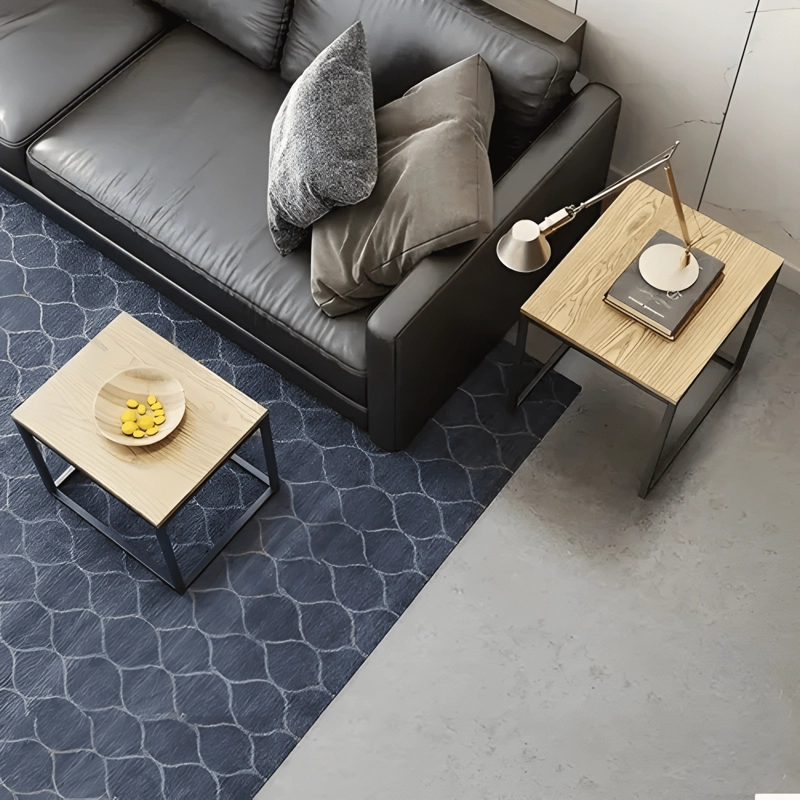 JUEGO MESA DE CENTRO LATERAL LIVING REDONDA BEIGE - 4