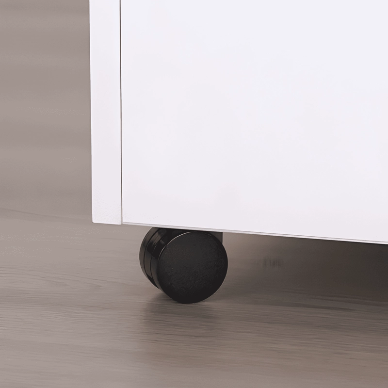 MESA DE CENTRO CON RUEDAS Y REPISA 65X65 CM #1 - 3