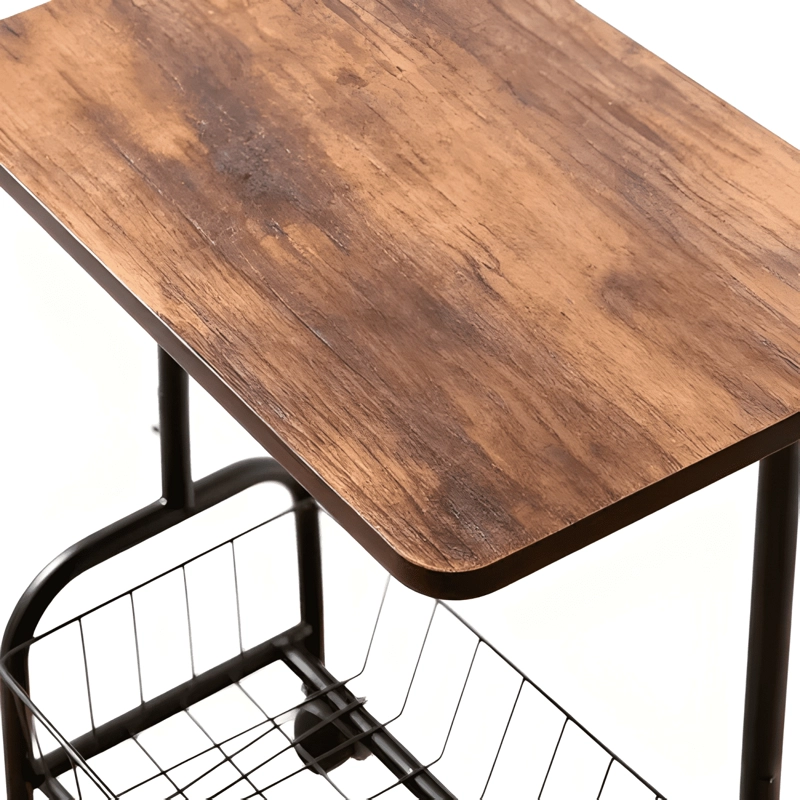 MESA DE CENTRO GIRATORIA DE 360° CON CESTA DE #1 - 1
