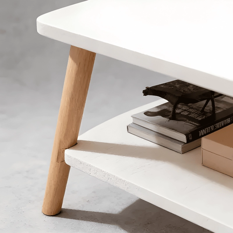 MESA DE CENTRO NORDICA MODERNA 2 NIVELES - 1