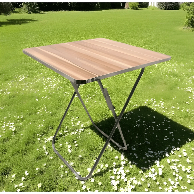 MESA PLEGABLE PORTATIL MULTIFUNCIONAL MESA AUXILIAR 60X60 - 3