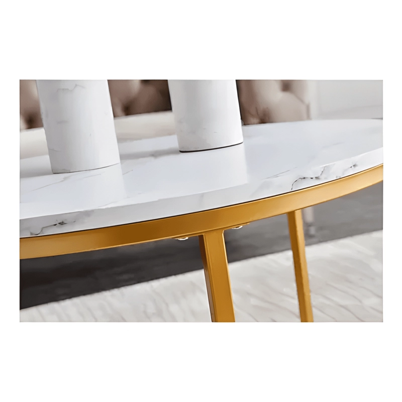 MESA REDONDA LIVING LATERAL, MESA CENTRO PEQUENA BLANCO - 1
