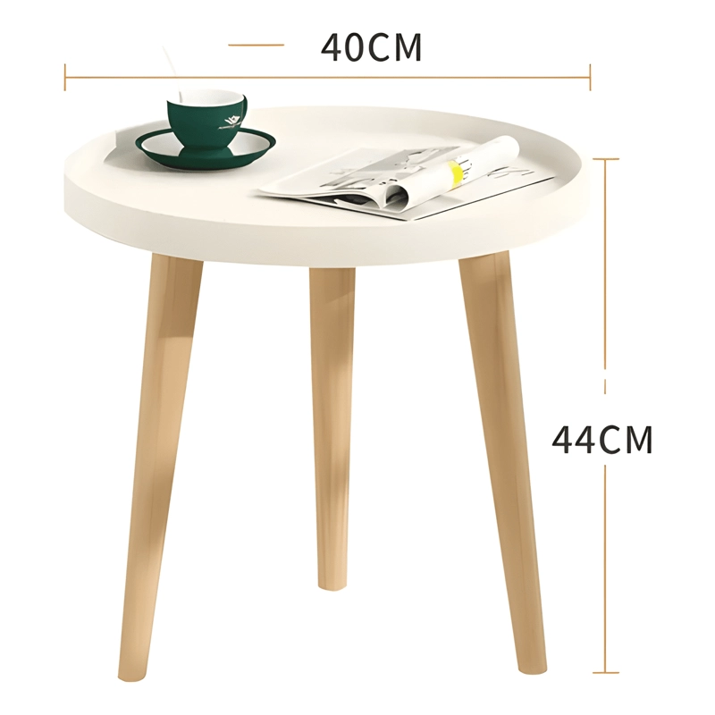 MESA REDONDA DE MADERA ESTILO MODERNO 40CM #2 - 2