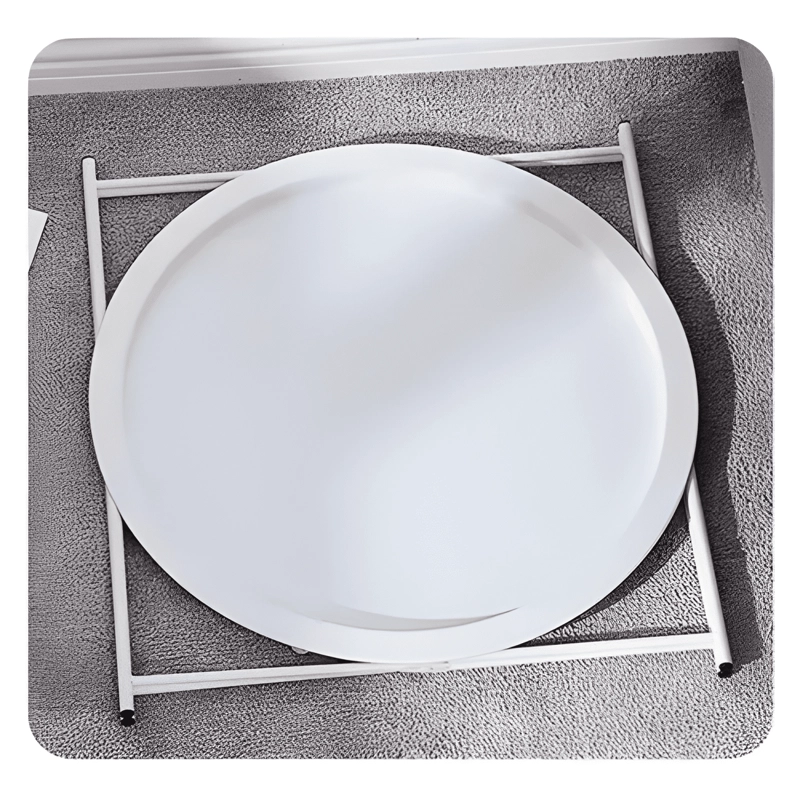 MESA LATERAL AUXILIAR METAL 47X51CM MESA CENTRO GRIS - 2