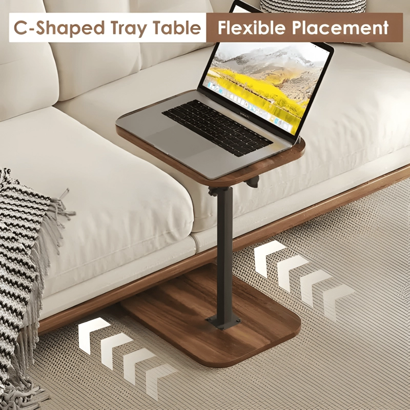 MESA AUXILIAR MODERNA REGULABLE 45-80CM PARA SOFA U #2 - 2