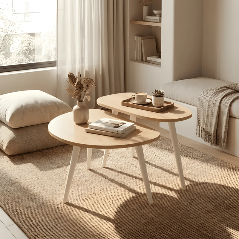 JUEGO MESA DE CENTRO LIVING ADRIANA MINIMALISTA #4 - 3