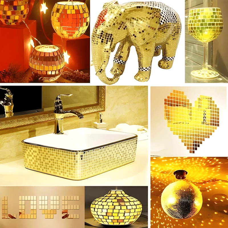 PACK 03 ROLLOS DE MOSAICO DECORACION ADHESIVO 1MT DE LARGO - 2