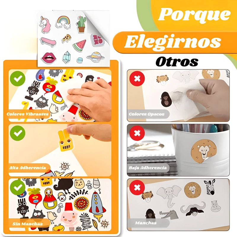 VINILO ADHESIVO IMPRIMIBLE GLOSSY A4 20 HOJAS - 3
