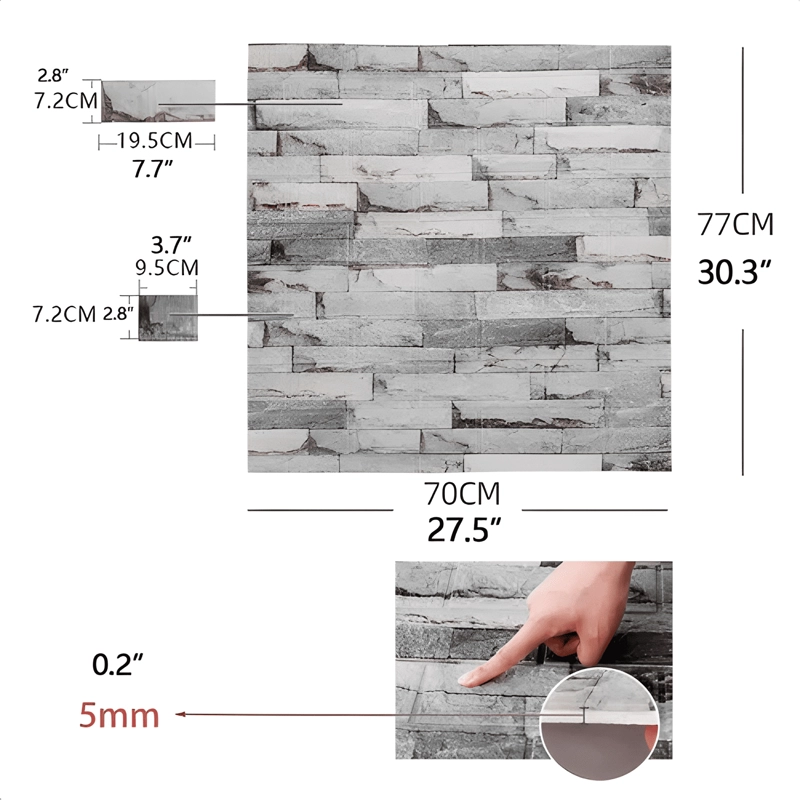 10 PEGATINAS DE PARED DE ESPUMA 3D DE SOLO COLOR #12 - 1
