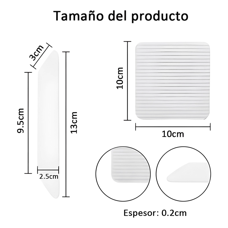 ALMOHADILLAS PARA FIJAR ALFOMBRAS ANTIDESLIZANTES PACK X4 #1 - 2