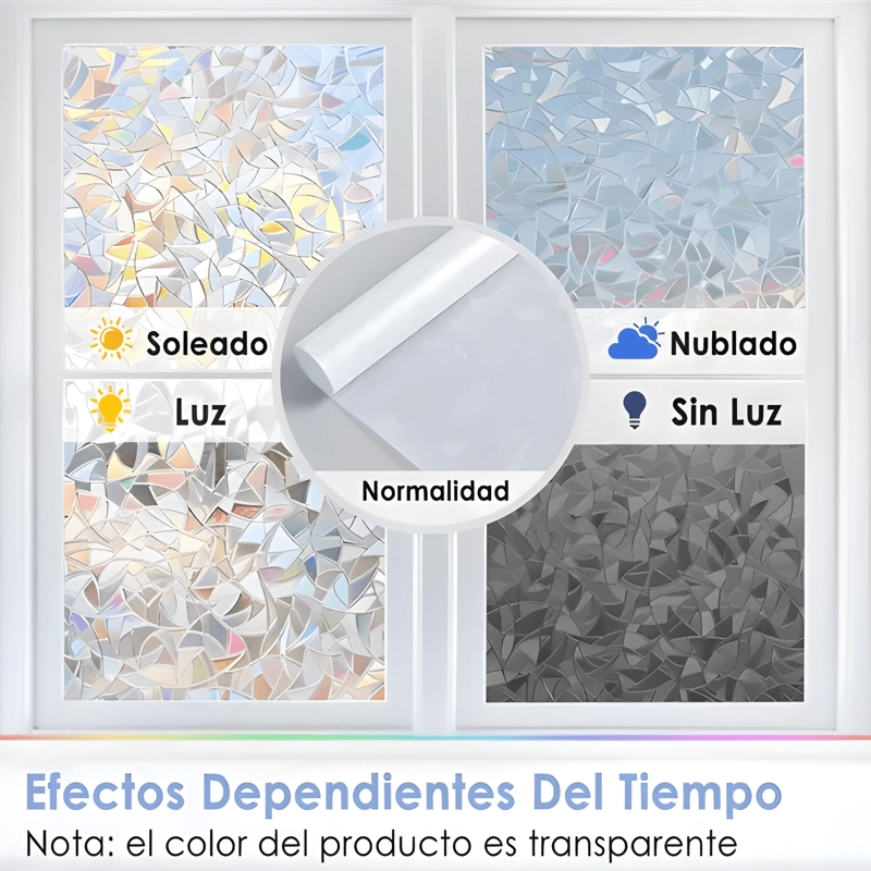 ROLLO VINILO VENTANA VIDRIO 2MTX50CM 3D LUNA COLORES #1 - 4