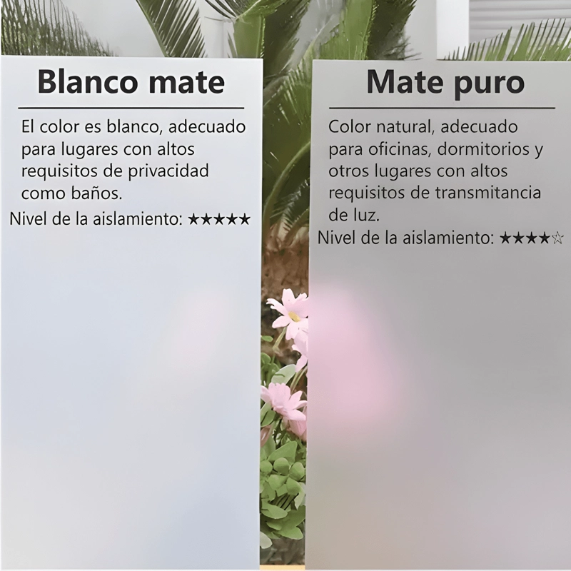 EMPAVONADO PARA VIDRIOS PRIVACIDAD OPACO FILM 1M*5M #1 - 4