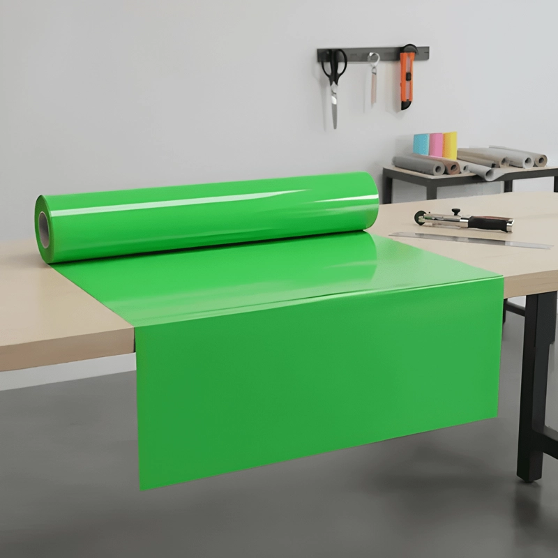 VINILOS ADHESIVOS DE CORTE DECORATIVO FLUOR 61 FLUOR VERDE - 1