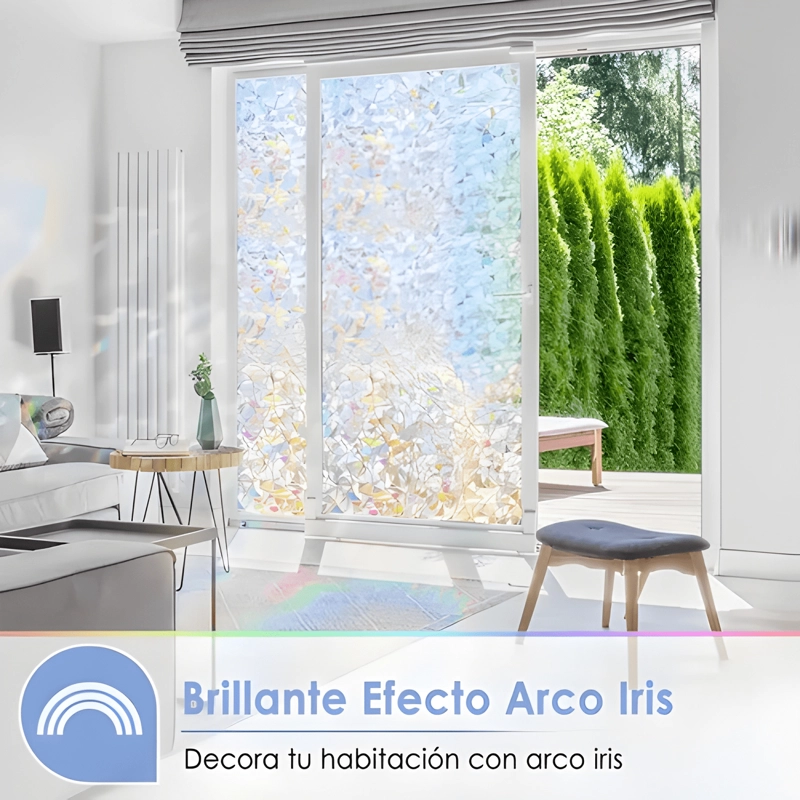 ROLLO VINILO VENTANA VIDRIO 2MTX50CM 3D LUNA COLORES #3 - 2
