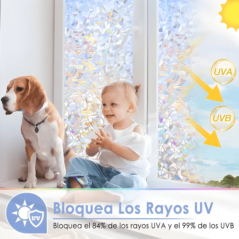 ROLLO VINILO VENTANA VIDRIO 2MTX50CM 3D LUNA COLORES #3 - 3