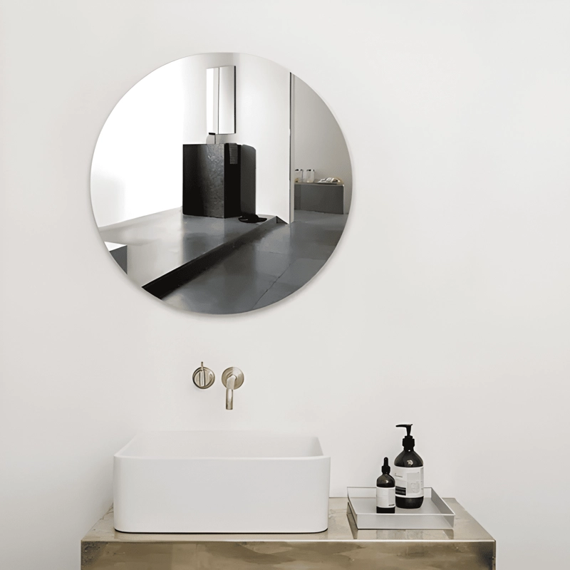 X3 VINILO ACRILICO ESPEJO ADHESIVO REDONDO DECORATIVO 30X30 - 1
