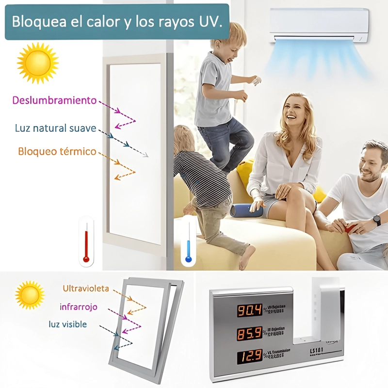 EMPAVONADO PARA VIDRIOS PRIVACIDAD OPACO FILM 60CM*3M #1 - 4