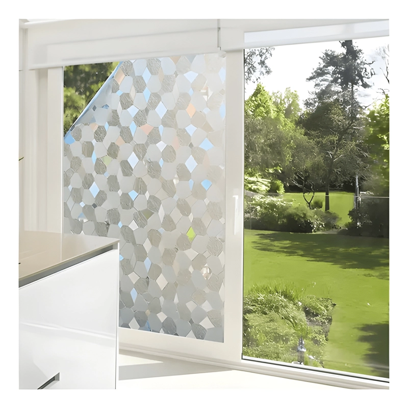 ROLLO VINILO VENTANA VIDRIO 2MT*45CM PRISMA 3D PRIVACIDAD - 1