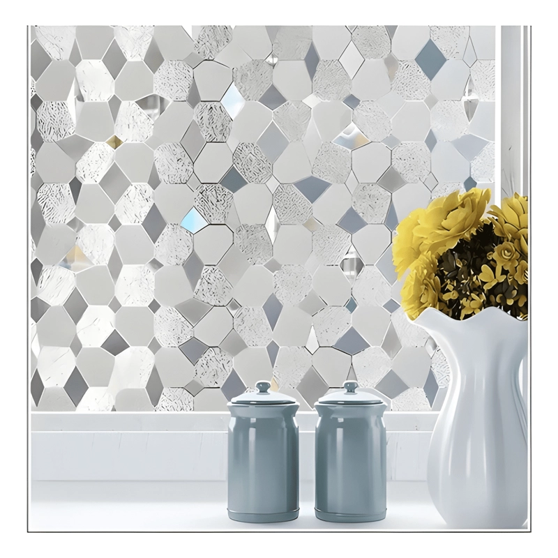ROLLO VINILO VENTANA VIDRIO 2MT*45CM PRISMA 3D PRIVACIDAD - 2