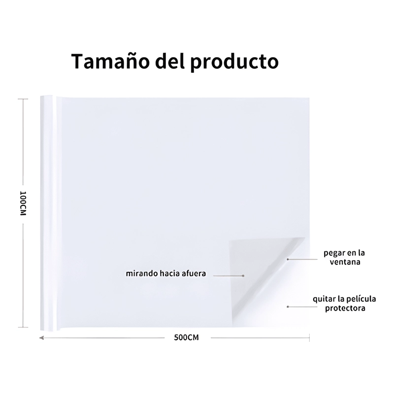 ROLLO FILM PARA VIDRIOS EMPAVONADO ESMERILADO USA VENTANA #6 - 2
