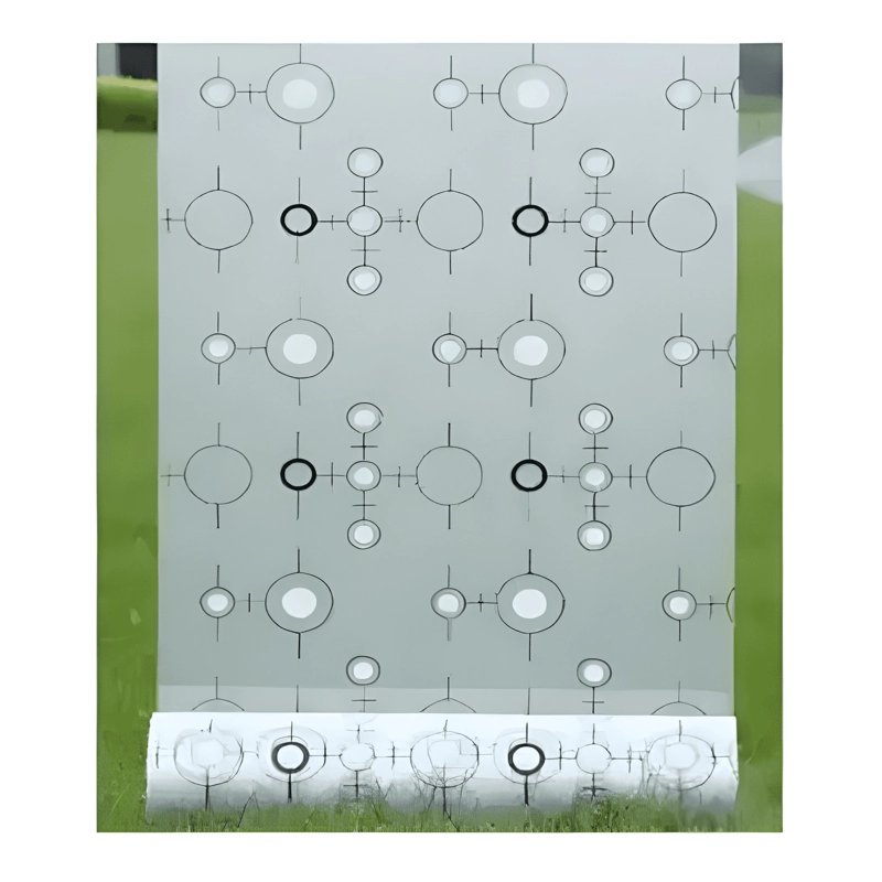 VINILO PARA VENTANA AUTOADHESIVO 2MT X 45CM FLORES BLANCAS - 1