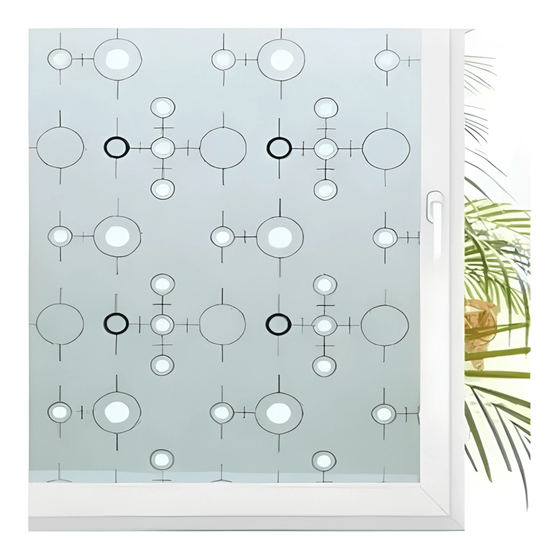 VINILO PARA VENTANA AUTOADHESIVO 2MT X 45CM FLORES BLANCAS - 2
