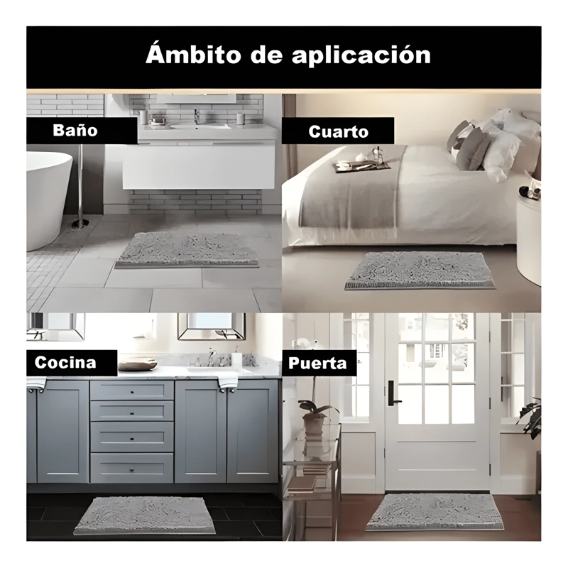 ALFOMBRA BAÑO MICROFIBRA 40X60CM DUCHA ABSORBENTE - 1