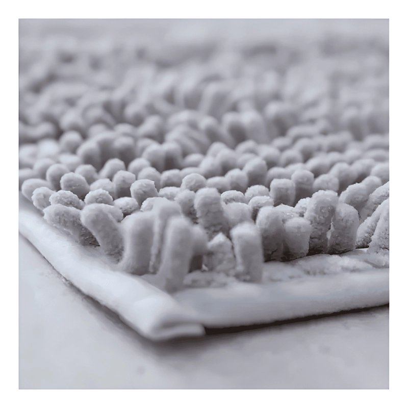 TAPETE ALFOMBRILLA DE BAÑO SUPER ABSORBENTE PISO TINA GRIS - 2