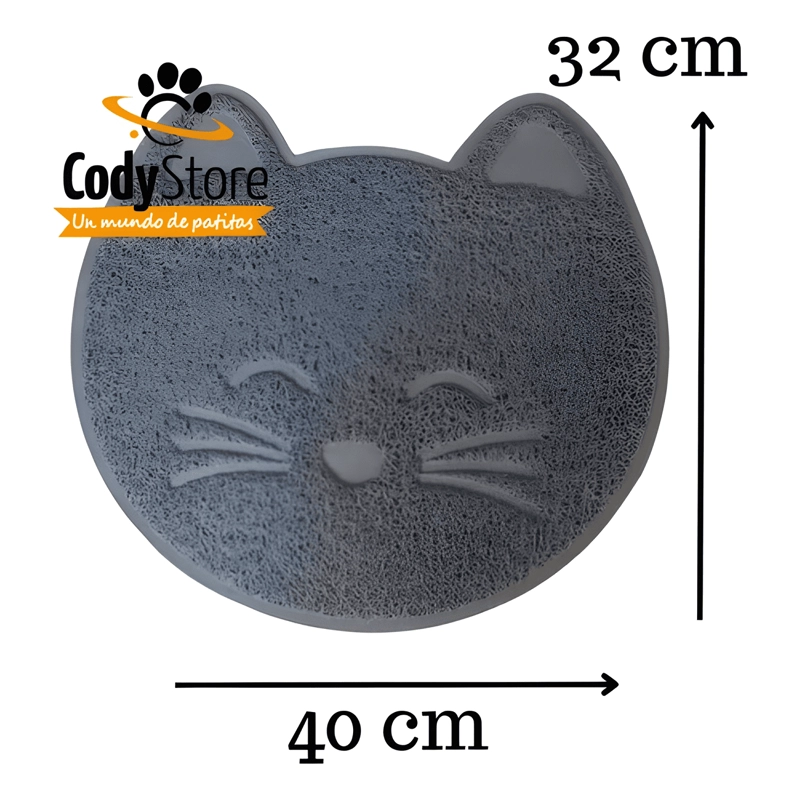ALFOMBRA TAPETE DISEÑO GATITO ANTIDESLIZANTE PARA MASCOTAS - 3