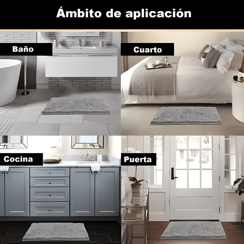 ALFOMBRA BAÑO MICROFIBRA 40X60CM ABSORBENTE DUCHA - 1