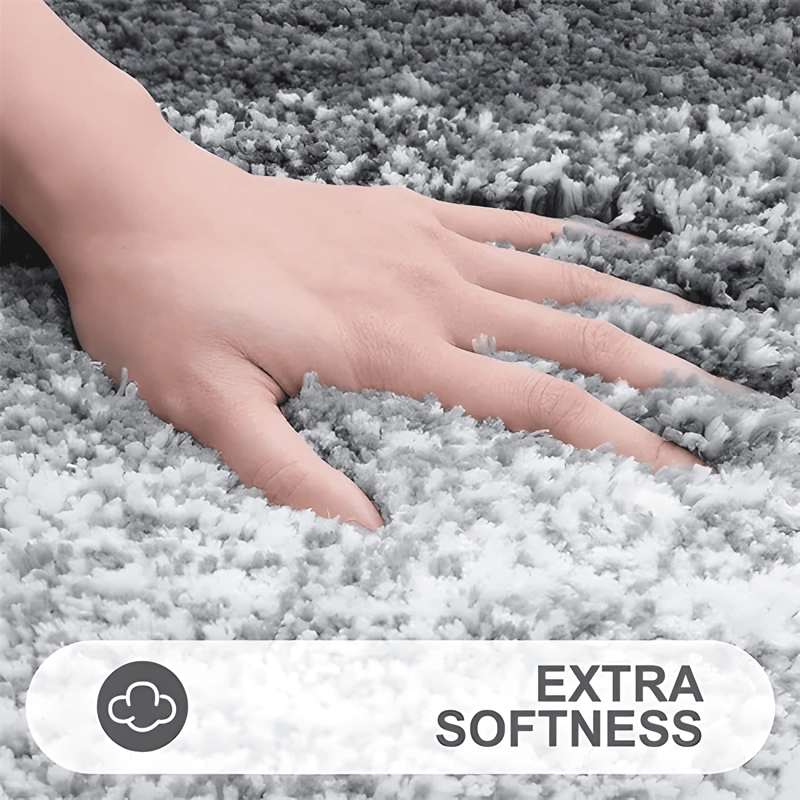 ALFOMBRA DE BAÑO DE MICROFIBRA ABSORBENTE EXTRASUAVE GRIS #1 - 4