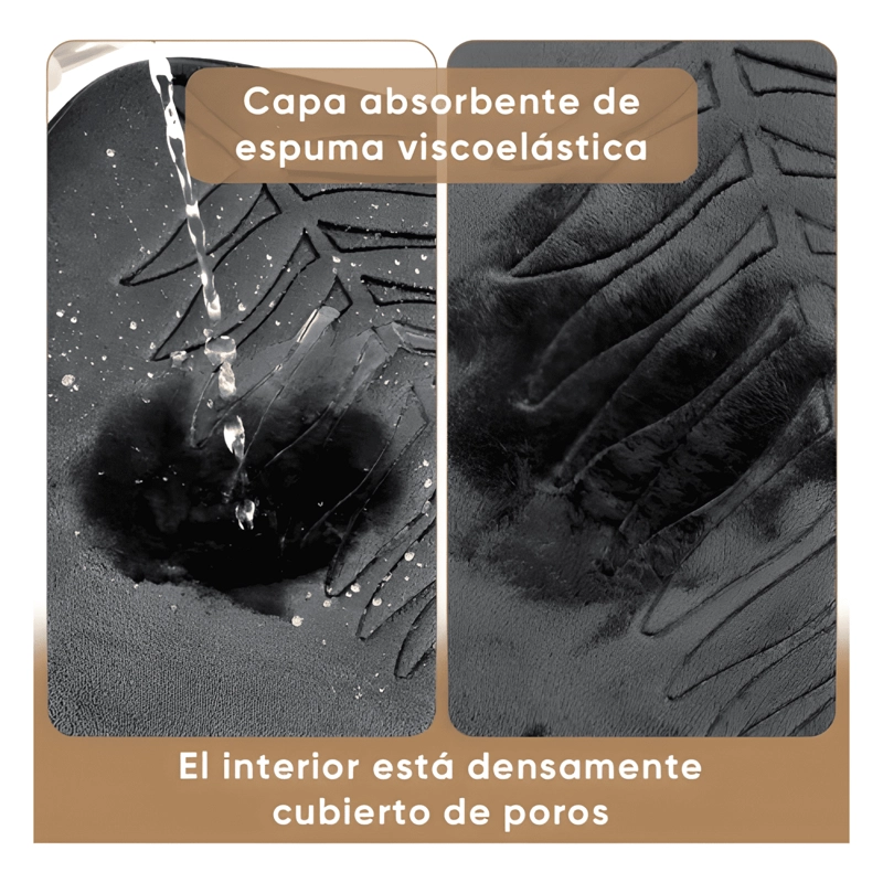 ALFOMBRA DE BAÑO ANTIDESLIZANTE ABSORBENTE PISO GOMA #6 - 4