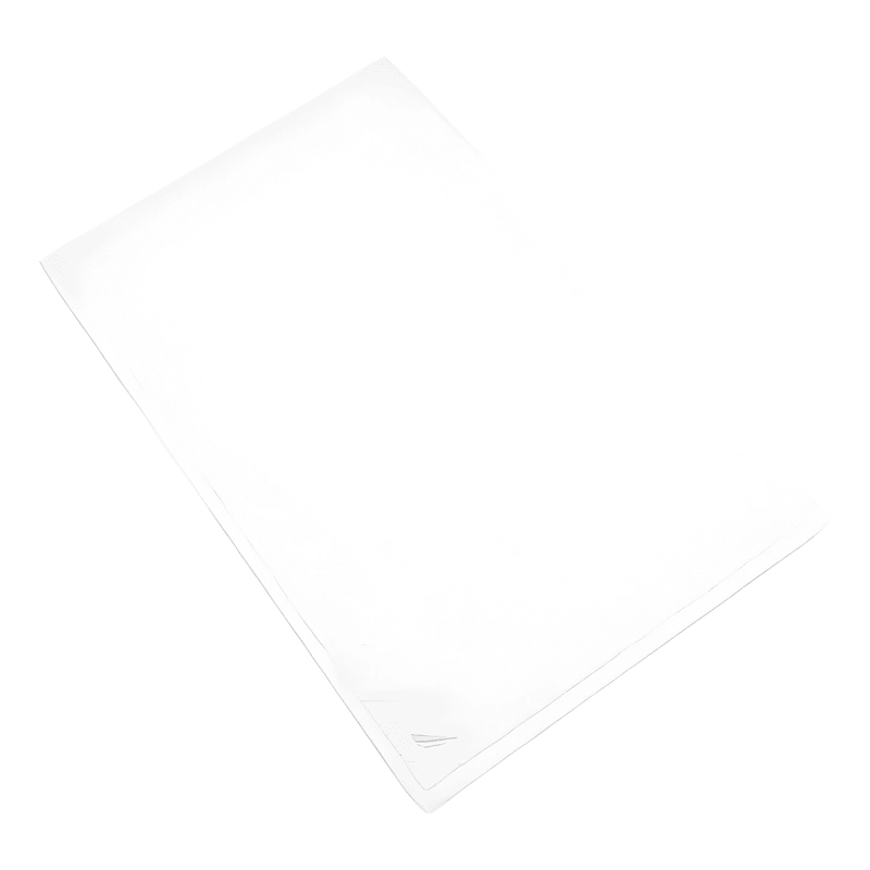 TOALLA DE PISO 100% ALGODON LOGO 46X76CM BLANCO - 1