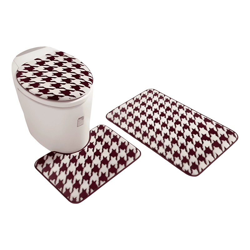 JUEGO DE ALFOMBRAS DE BAÑO 3 PIEZAS SUAVES Y ABSORBENTES #15 - 4