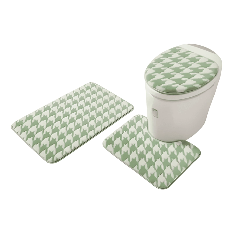 JUEGO DE ALFOMBRAS DE BAÑO 3 PIEZAS SUAVES Y ABSORBENTES #2 - 2