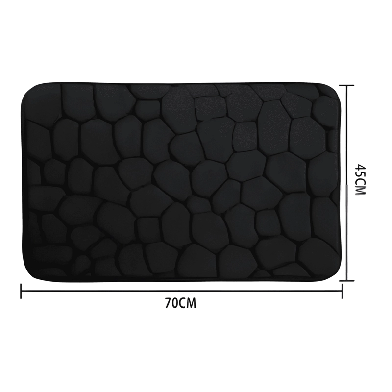 BAJADA DE CAMA BAÑO ALFOMBRA DE BAÑO PIEDRA ANTIDESLIZANTE - 3