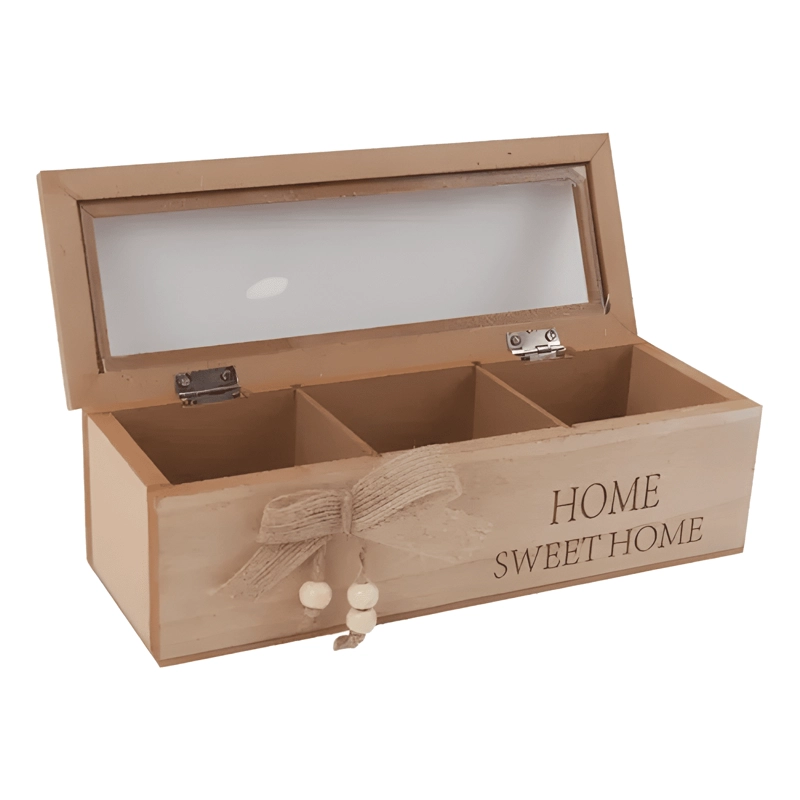 CAJA DE TE  HOME SWEET HOME 23X7X9CM - 1