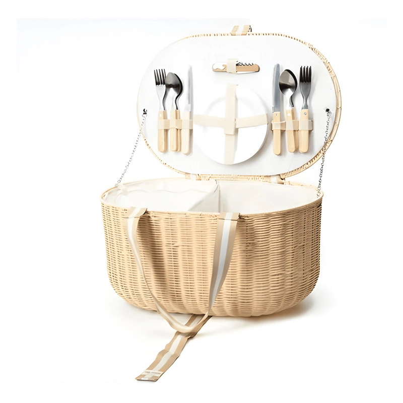 CANASTO PICNIC COUNTRYSIDE DRYHOOD SET 4 PERSONAS - 1