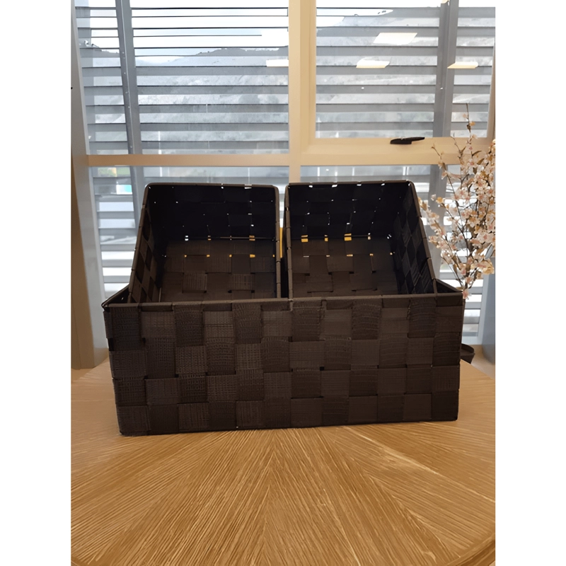 SET DE 3 CANASTOS CESTA ORGANIZADOR ALMACENAMIENTO MULTIUSO - 3