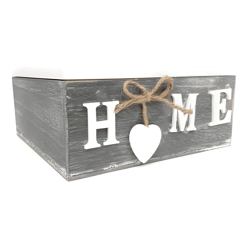 CAJA DE TE  4 ESPACIOS HOME TAPA BORDE BLANCO - 3