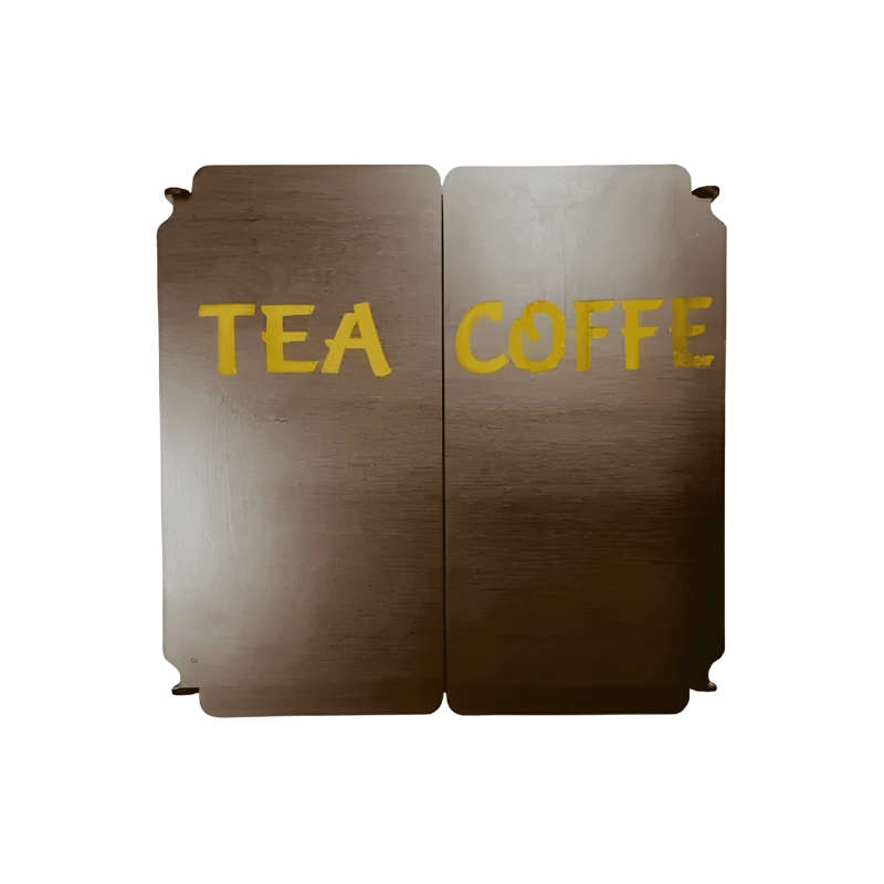 CAJA DE MADERA DE 8 DIVISIONES PARA TE  Y CAFE  CON TAPA - 3