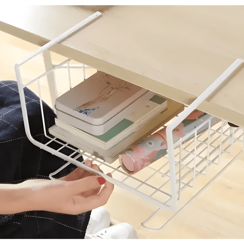CANASTO ORGANIZADOR MULTIUSO ARMARIO COCINA REPISA FLOTANTE - 2
