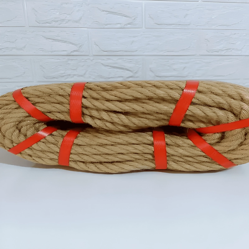 CUERDA SOGA YUTE CAÑAMO DECORACION MANUALIDADES 16MM 50 M - 1