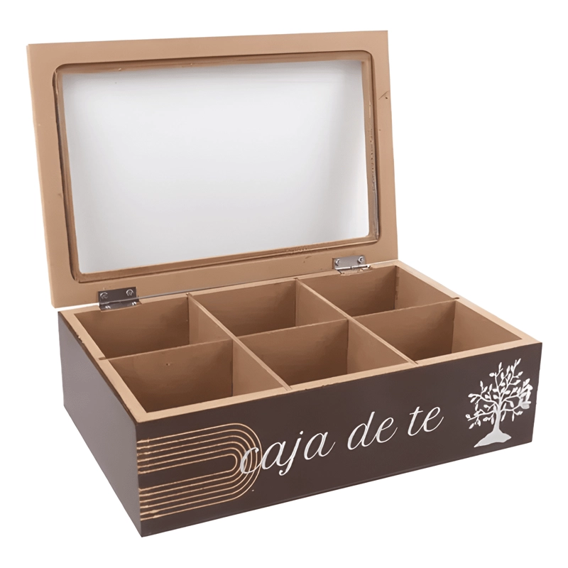 CAJA DE TE  ORGANIZADORA ELEGANTE 23X7X15CM - 1