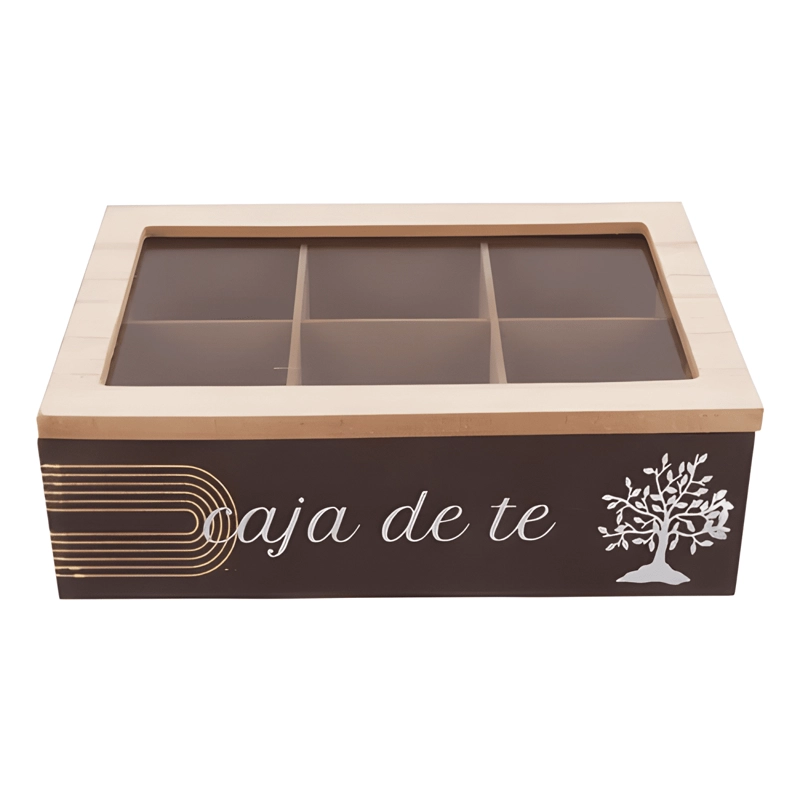 CAJA DE TE  ORGANIZADORA ELEGANTE 23X7X15CM - 2