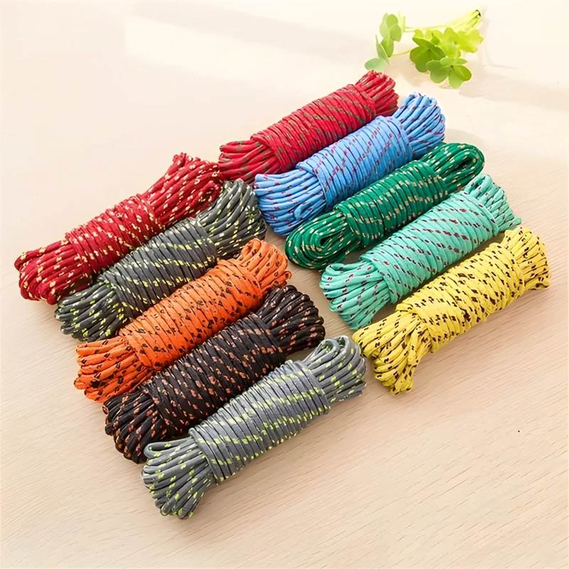 CUERDA CORDEL AMARRA MULTIPROPOSITO 5MM X 10 M MULTICOLOR - 1
