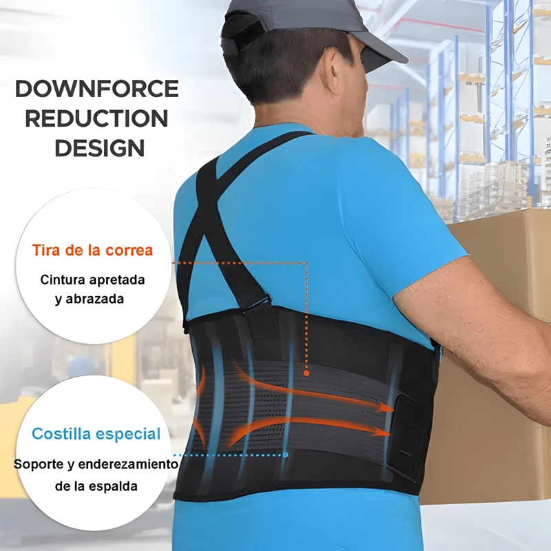 FAJA PARA CARGAR LUMBAR CON TIRANTES ALTA VISIBILIDAD #1 - 3