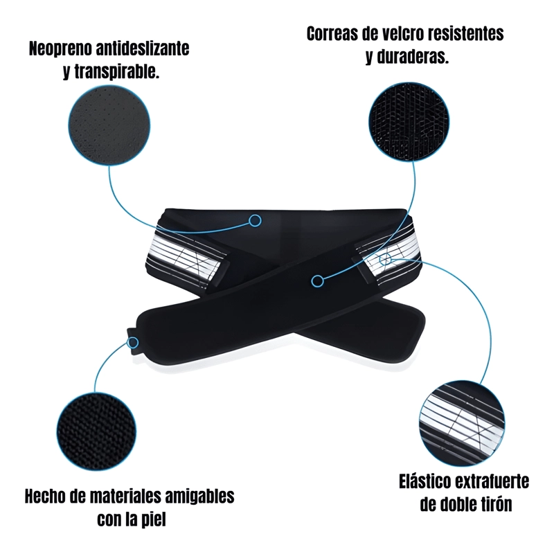 CINTURON DE SOPORTE PARA CINTURA AJUSTABLE LUMBAR - 3